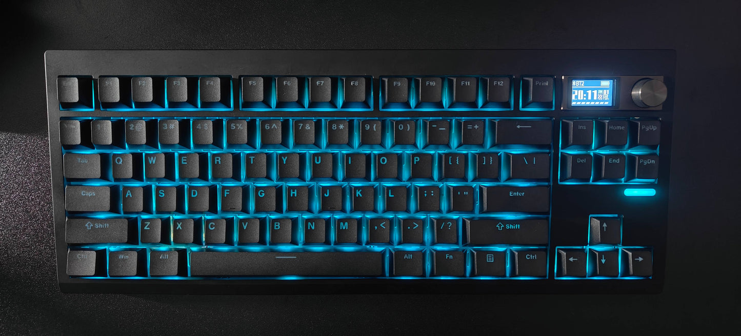 Black Wireless Creamy Mechanical Keyboard Kit