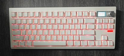 White Wireless Creamy Mechanical Keyboard Kit