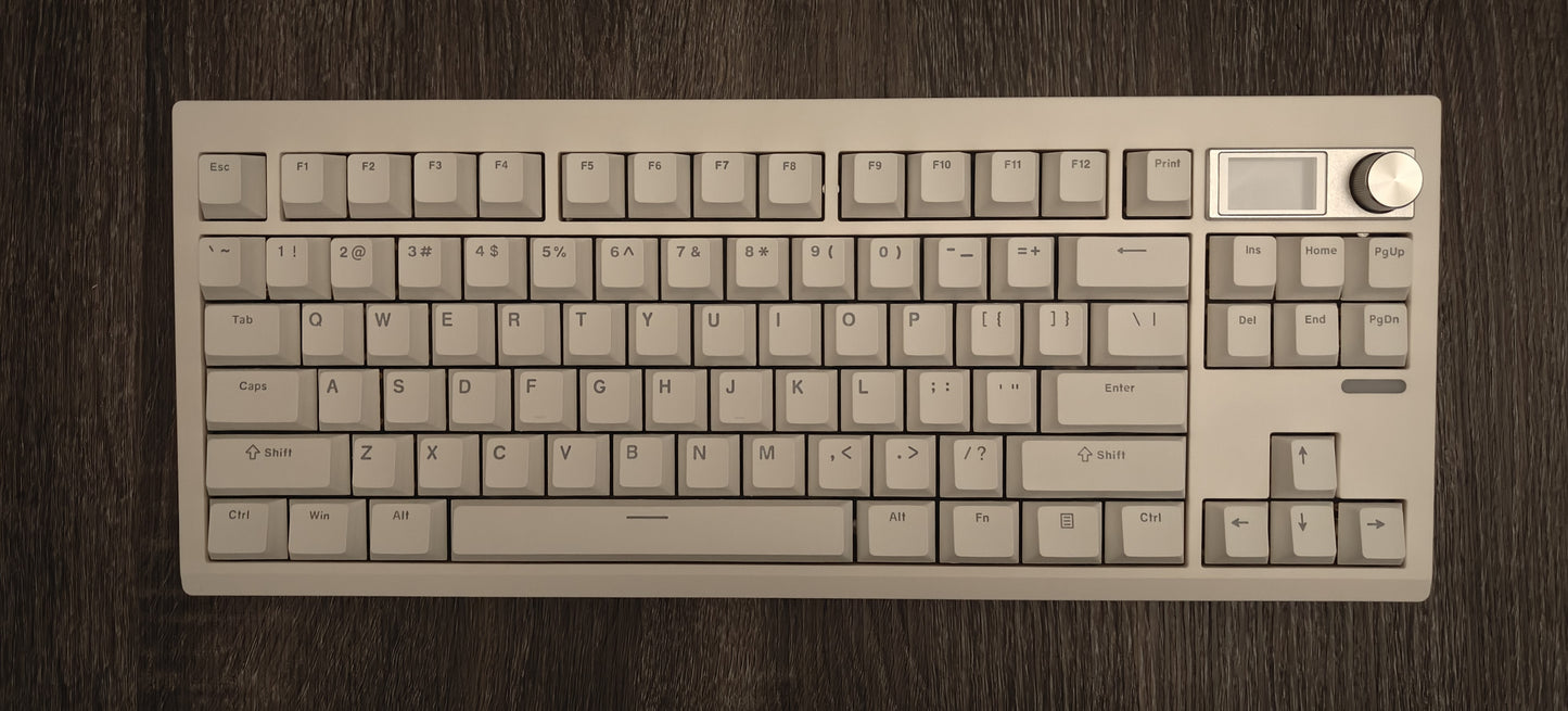 White Wireless Creamy Mechanical Keyboard Kit