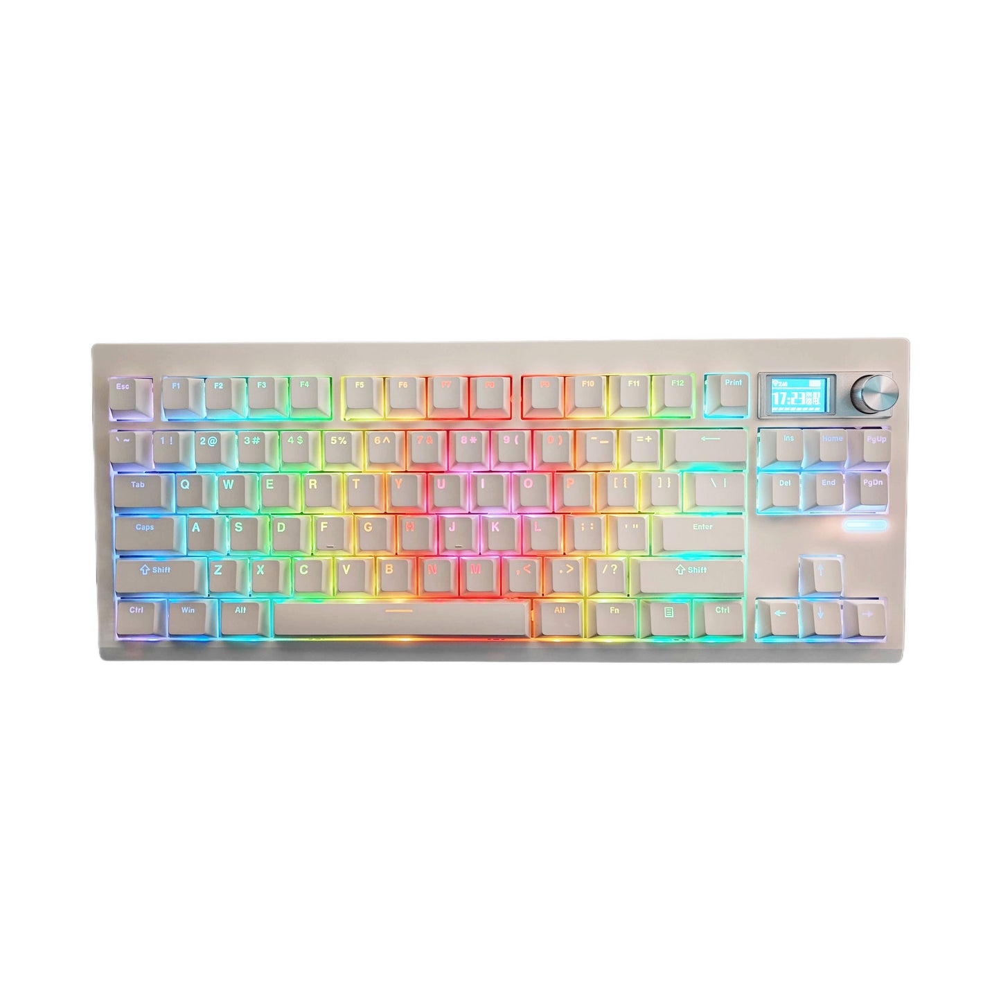 White Wireless Creamy Mechanical Keyboard Kit